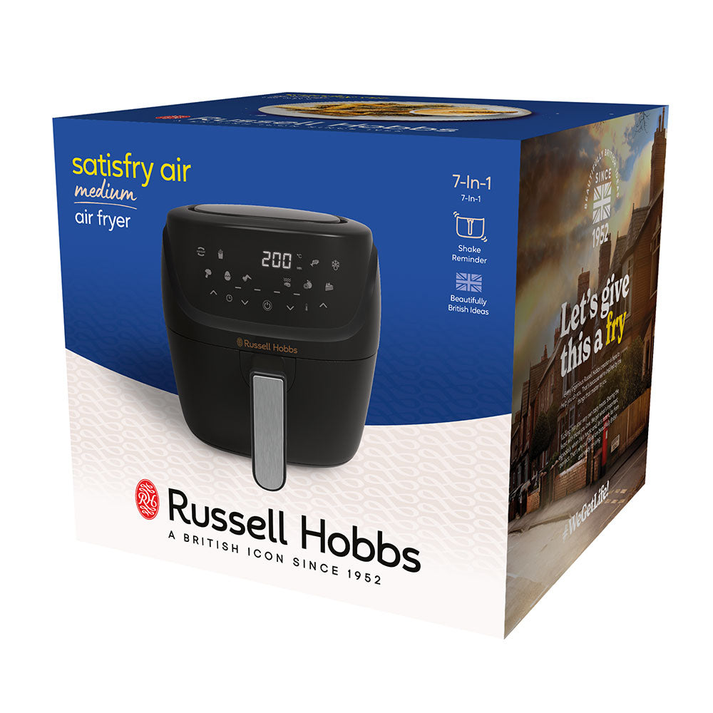 Russell Hobbs Satisfry Air Fryer – 4 Litre Medium + Free Classic Citrus Press